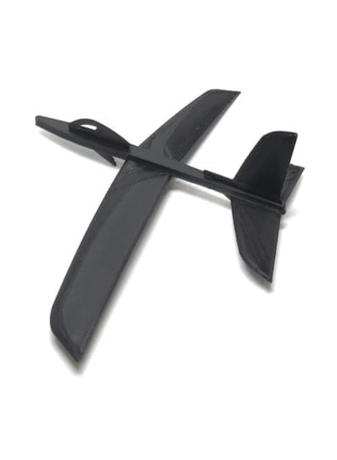 CERO ® 3D Printed Glider Throwing Plastic Plane, Dual Flight Mode, Aeroplane Gliders, Flying Aircraft, for Kids, 4 to 14 Year Old Boy | Girls (Black PLA Plastic) V.A.07.25 - Image 1